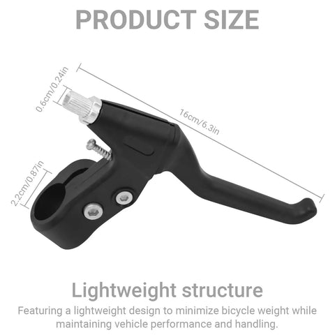 22mm Bicycle Brake Levers Set Pair For Mountain Road BMX Kids And Fixed Gear Bikes Lightweight Durable Ride Ready Replacement Parts In Black For 22mm Handlebars
