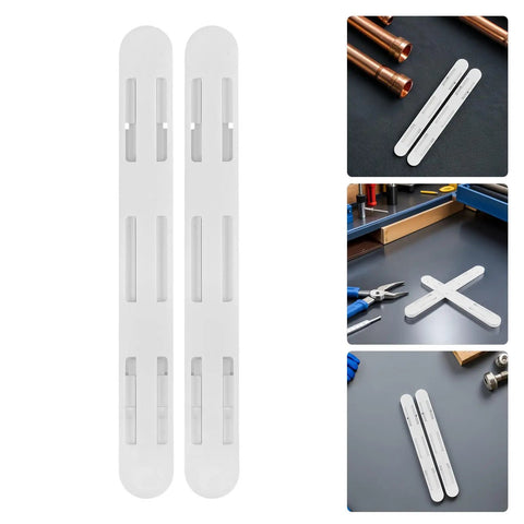 Heavy Duty White ABS Drawer Slides Set 8 Pcs Smooth Pull Out Rails for Kitchen Cabinets and Closets, bottom-mounted