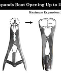 Heavy Duty Heim Joint Dust Boot Installation Tool Steel Expander Pliers For Fast Easy Boot Installations And Tear Free Rubber Protection During Assembly Pro Grade Build, steel, expands to 2.0 in
