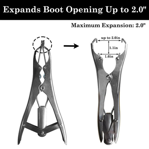 Heavy Duty Heim Joint Dust Boot Installation Tool Steel Expander Pliers For Fast Easy Boot Installations And Tear Free Rubber Protection During Assembly Pro Grade Build, steel, expands to 2.0 in