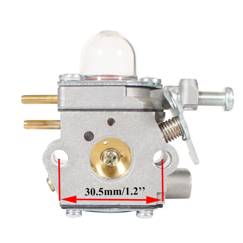 Replacement Carburetor For 25cc And 27cc Gas String Trimmers And Weed Eaters Fits WS2200 WS210 WC210 detailed view 30.5mm