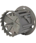 Southwire MSBST250 Shark Tooth ceiling electrical box with hole saw, gray plastic