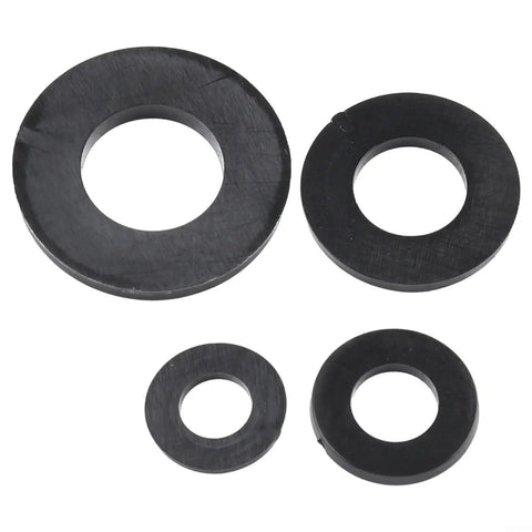 500-Piece Nylon Flat Washers Assortment Kit Black Metric M2 Through M10 For Electrical Automotive Marine Projects Value Pack Heavy Duty Nylon Construction Insulation And Corrosion Resistant Seals, assorted sizes