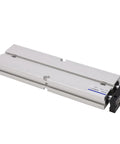 Double Rod Pneumatic Cylinder, Aluminum Alloy Body With 1.0 MPa Operating Pressure And Stroke From 10 mm To 200 Mm in side view