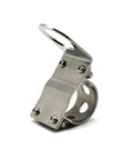 1.25 Inch Motorcycle Handlebar Mounting Bracket For 31.75mm Tubular Bars, Silver Finish, Rubber Adaptor Included, Fits 28.5mm USB Charger Mounts