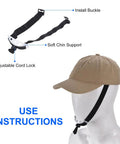 Two Pack PE Lined Bump Cap Inserts For Head Protection, Lightweight Universal Baseball Hard Hat Inserts With Adjustable Strap, White