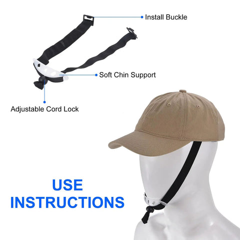 Two Pack PE Lined Bump Cap Inserts For Head Protection, Lightweight Universal Baseball Hard Hat Inserts With Adjustable Strap, White