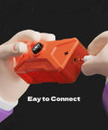 Child's hands connecting module from Electric Circuit Kit For Kids With Over 380 Hands On Projects STEM Electronics Toy For Boys And Girls