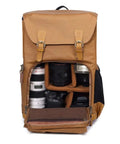 Chic Canvas Camera Backpack For Outdoor Photography Large Capacity Photo Bag With Tripod Holder And Padded Anti Shock Interior