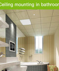 Modern bathroom with ceiling-mounted 4 Inch Exhaust Fan For Bathroom And Kitchen Ventilation, Wall Or Window Mount, Ultra Quiet 55 CFM.