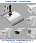 No-Fuss BWB680AG Pool Bonding Kit For Skimmers In Above Ground Pools shown with skimmer fittings, NEC 680.26 compliant