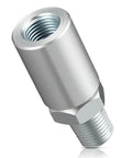 Inline Grease Gun Hose Swivel Connector With One Eighth NPT Threads For Manual Grease Guns shown close-up in galvanized iron