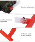 Camouflage bag and red pipe of Handheld Manual Fertilizer Spreader With Bag For Farm Crops Like Corn Vegetables Sugar Cane And Fruit Trees