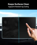 Tesla Model Y Juniper Plus Model 3 Highland Matte Screen Protector 9H Tempered Glass Anti Glare Display Guard on dashboard