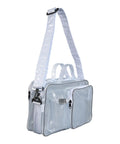 Solid Antistatic Clear Crossbody Bag For Cleanroom Engineers And Electronics Crews Adjustable Shoulder Strap with front pocket