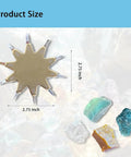 Pro Grade Mohs Hardness Test Kit With 1 to 10 Scratch Tester Picks Gold Ten Pointed Star Grip Quick and Easy Field Testing for Gemstones Jade Jewelry Rocks and Minerals, 2.75 inch size