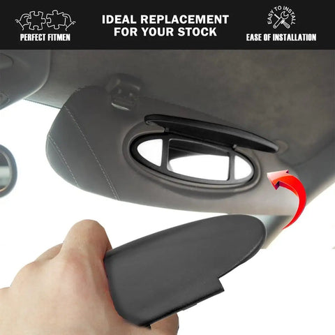 Installing Sun Visor Vanity Mirror Cover Replacement For Porsche 996 997 911 986 987 Boxster Cayman 1996 2010 durable ABS