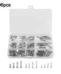 Heavy Duty 304 Stainless Steel Dowel Pin Kit With Single Hole Flat Head Cylindrical Pins For Machinery, Furniture And DIY Projects