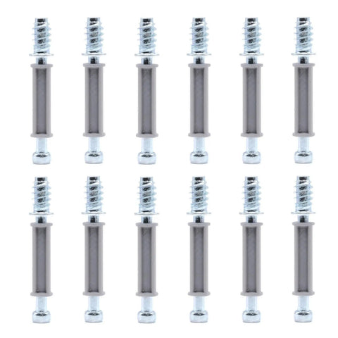 Rock Solid Hardware Kit For Billy Bookshelf Assembly Featuring Cam Locks Premium wooden dowels and dependable shelf pins in a set of 12