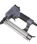 Husky 18 Gauge Pneumatic Brad Nailer With Clear Viewing Window And Lightning Fast Jam Release Slick Aluminum Air Nail Tool.