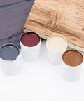 4 Oz Champagne Mist Touch Up Paint Kit For Faux Wood Beams And Trim Includes Custom Color Matching Tints for easy repair