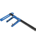 Kreg KMA2400 Rip-Cut circular saw guide in blue with adjustable fence and ruler track.