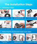 Installation steps for Underwater Dive Case Waterproof Housing For GO 3 And GO 3S, showing how to attach components securely.