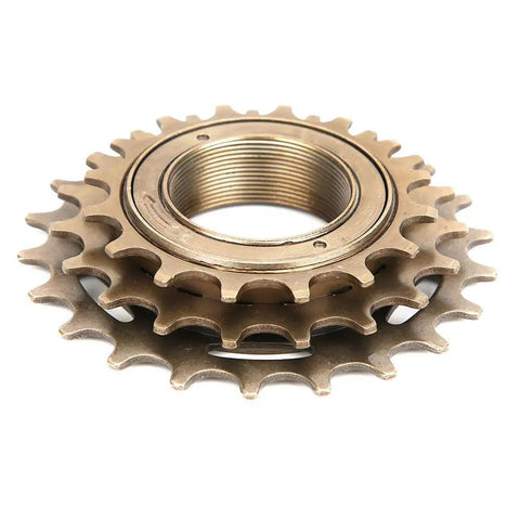 3 Speed Threaded Bicycle Freewheel With 16 19 22T Sprockets For Mountain And Road Bikes Metal Replacement Part Delivers Smooth Shifts Easy Install And Trail Ready Performance.