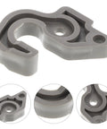 Sleek Plastic Fridge Door Stopper With Reliable Catch Hook For Modern Kitchens, gray latch replacement part detail.