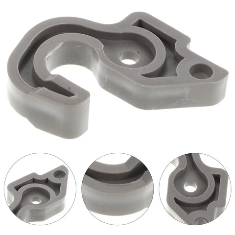 Sleek Plastic Fridge Door Stopper With Reliable Catch Hook For Modern Kitchens, gray latch replacement part detail.