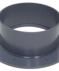 PVC Flange With Bolt Holes 8 Inch Diameter, 8-5/8 Inch Socket ID, Industrial Grade PVC Fitting For Corrosive Fume Exhaust And Drain Systems, Durable Plastic Pipe Flange For Tough Installations.