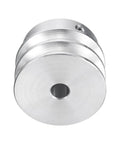 Aluminum V Type Pulley With 8mm Bore and 40mm Diameter, Double Groove Wheel for Motor Shafts and Drilling Machines, Bottom View