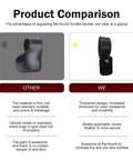 Product comparison image showing advantages of Rider Approved Setup For Guys Who Hate Wrist Strain These Universal Motorcycle Throttle Mounts.