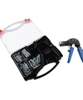 Hollow Wall Anchor Tool For Drywall And Plaster, Carbon Steel Hand Riveter With M5 Anchors, 72 Piece Kit in open case
