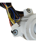 Close-up of wires and mounting on Plug And Play Air Conditioning Outdoor Unit Motor ZWR150-A2 Brushless DC Replacement Fan Motor