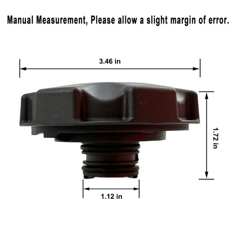 Side view of BMW Radiator Expansion Tank Cap Coolant Reservoir Cap For 2006 To 2025 1 Series 3 Series 5 Series X Models Replacement