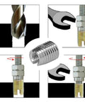 Self Tapping Insert Kit For M5x0.8 Female And M8x1.0 Male Threads Stainless Steel Wire Thread Repair Inserts 20 Pcs Quick Fix For Automotive Construction And Electronics Projects Pro Grade, drill and install