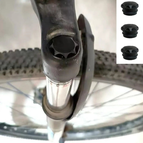 Six Pack Bike Front Fork Top Caps 0.75 Inch Dust Covers For Suspension Forks Easy Install Durable Rubber Fits Mountain And Road Bikes