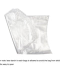 13x18 Inch Poultry Shrink Bags 50 Pack With Zip Ties And Air Straw, clear bag with anti-caking powder