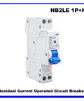 Big Time 1P And N Residual Current Circuit Breaker With Real Time Leakage Scan and Air Handler Line Guard installed vertically.