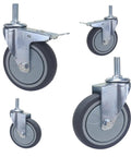 Heavy Duty Caster Wheels With Safety Brake Non Marking Swivel Casters For Heavy Furniture And Office Equipment, various sizes and angles.