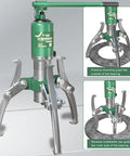 Hardcore 10 Ton Hydraulic Puller Hand Pump Hub Remover Kit Bearing Separator Adjustable 2 Or 3 Jaw Motor Shaft Separation For Shops Zero Downtime Heavy Duty Performance Results Guaranteed Reliable For Pros And DIY, 3-jaw steel bearing puller
