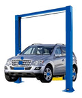 Two Post Hydraulic Car Lift With Clear Floor For Home Garage 4000Kg Vehicle Hoist Budget Friendly Auto Lift Built Beefy With Overload Protection And Heavy Duty Steel Construction lifting an SUV