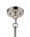 Boudreaux 26 Inch Wide Slick Three Light Chandelier With Polished Nickel Finish, Frosted Glass, Adjustable Height Up To 46 Inches