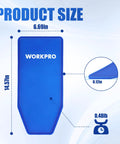 Flexible Oil Funnel For Auto And Industrial Use, foldable and durable with thick silica gel, size 14.57 x 6.69 inches in blue
