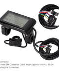Ride Ready S900 Electric Bike Display Upgrade For 36V And 48V EBike LCD Meter With 5 Pin Waterproof Socket Multifunction Cycling Computer