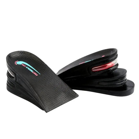 Height Boost Shoe Inserts With 3 Adjustable Layers For Men And Women, 2.5 Inch Lift, Discreet Natural Looking Elevation, Air Cushioned Heel Caps For All Day Comfort And Impact Absorption