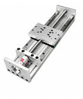 Premium Precision Ball Screw Dual Linear Rail Slide Stage For XYZ Axis Machine Setup with SFU1605 lead screw, aluminum structure.