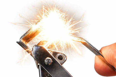 Dual Flint Spark Striker Set 2 Pack For Welding Torches And Gas Tools creating sparks with durable steel construction