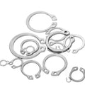 225 Piece External Retaining Rings Set In 304 Stainless Steel Snap Rings Assortment Kit For Heavy Duty Machinery Circlip C Clip Rings